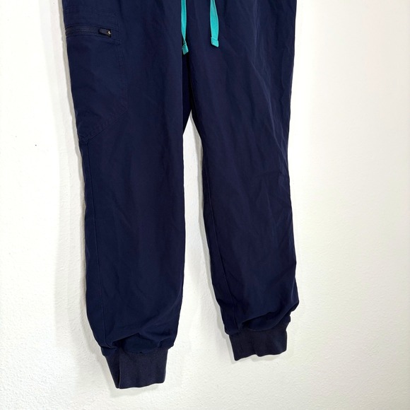 FIGS S Navy Blue Lined Windbreaker Jogger Scrub Pants Navy Blue W23SW2008P - Picture 2 of 12